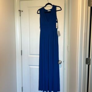 Royal blue Calvin Klein full length dress size 4 NWT